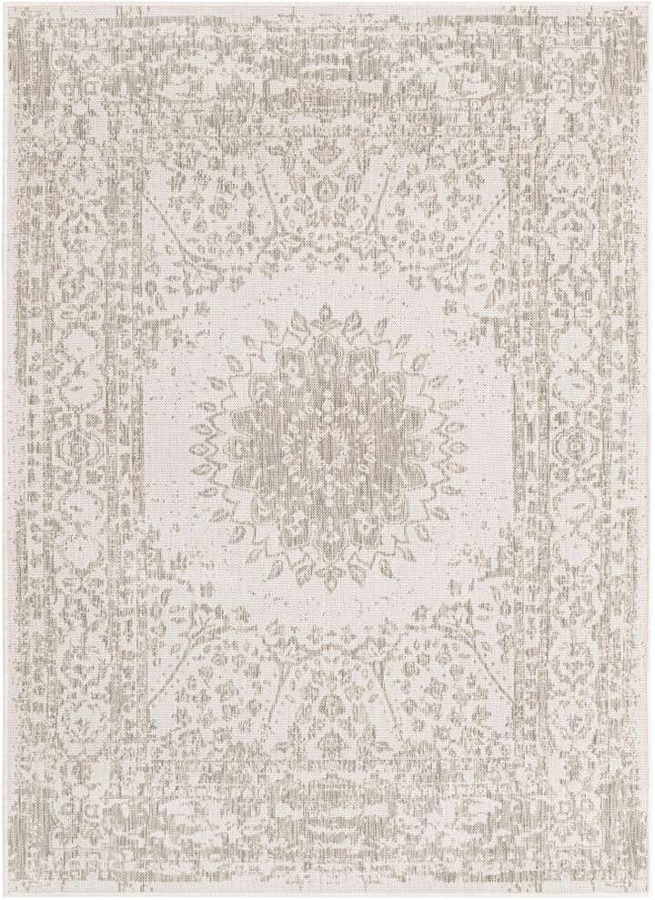 5' 3 x 7' Easy-Clean Traditional Indoor / Outdoor Rug