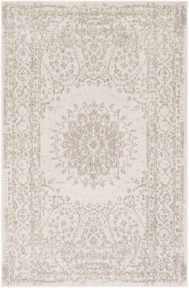 Detail image of 5' 3 x 8' Easy-Clean Traditional Indoor / Outdoor Rug