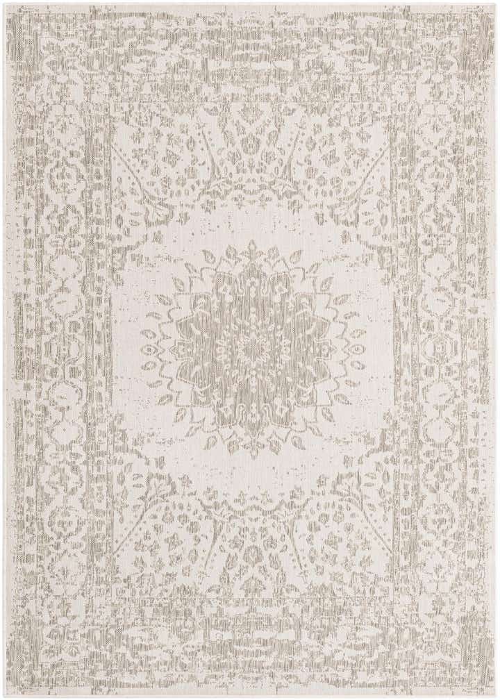 6' x 9' Easy-Clean Traditional Indoor / Outdoor Rug