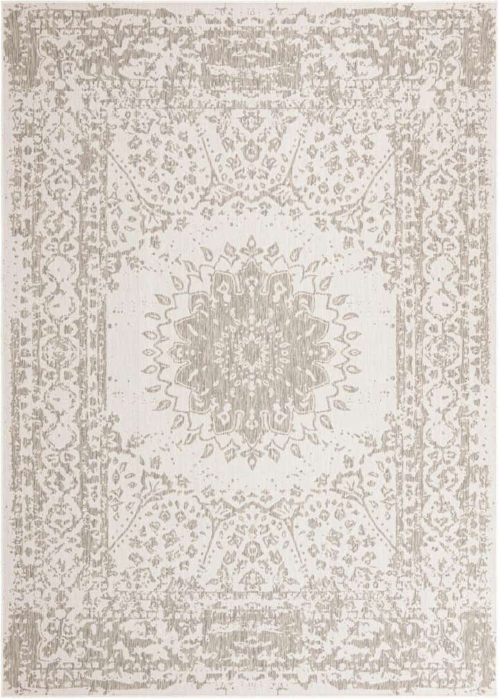 9' x 12' Easy-Clean Traditional Indoor / Outdoor Rug