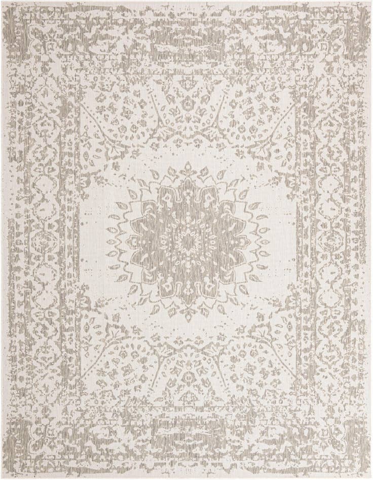 Detail image of 9' x 12' Easy-Clean Traditional Indoor / Outdoor Rug