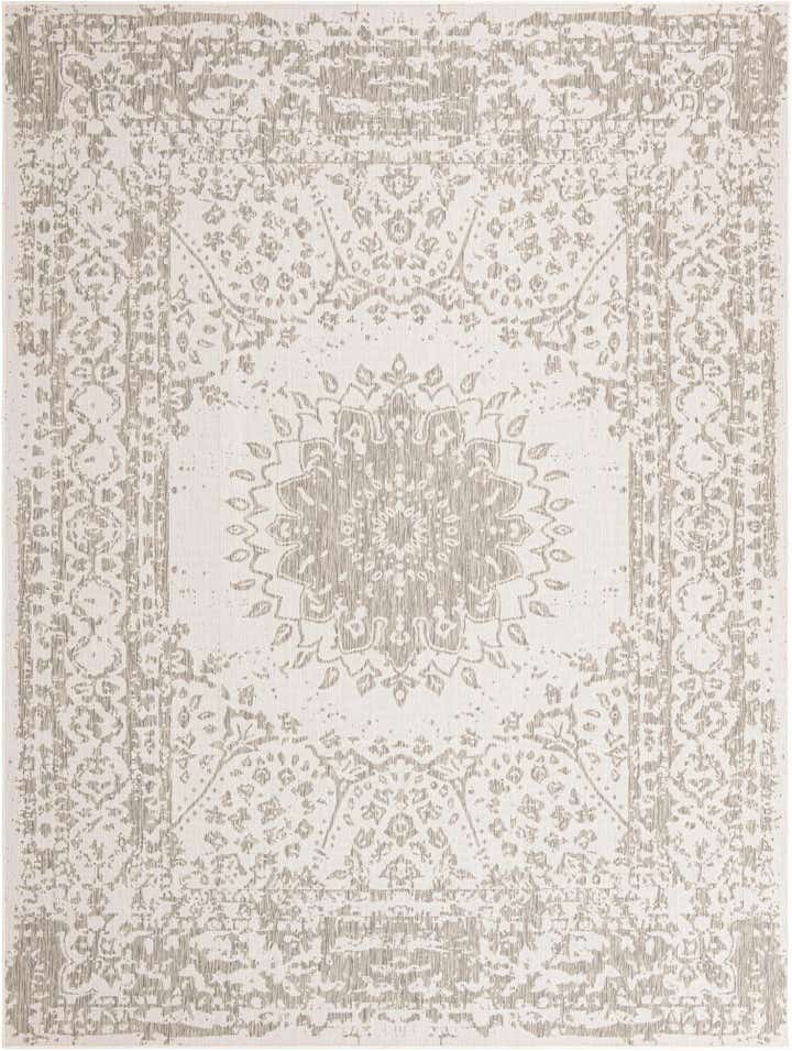 9' x 12' Easy-Clean Traditional Indoor / Outdoor Rug