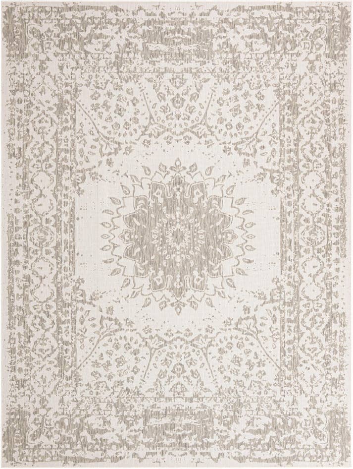 Detail image of 9' x 12' Easy-Clean Traditional Indoor / Outdoor Rug