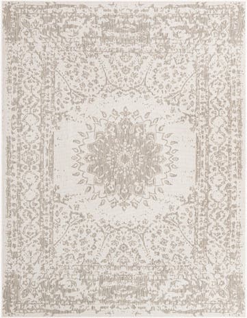 7' 10 x 10' Easy-Clean Traditional Indoor / Outdoor Rug
