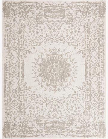 9' x 12' Easy-Clean Traditional Indoor / Outdoor Rug