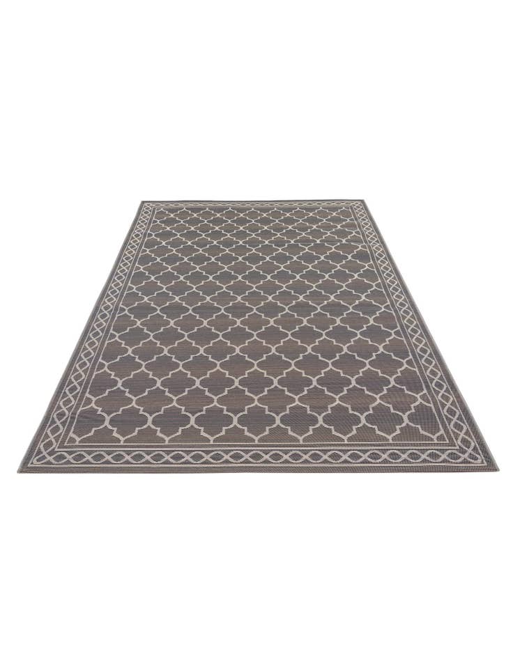 Detail image of 5' 3 x 7' 7 Easy-Clean Trellis Indoor / Outdoor Rug