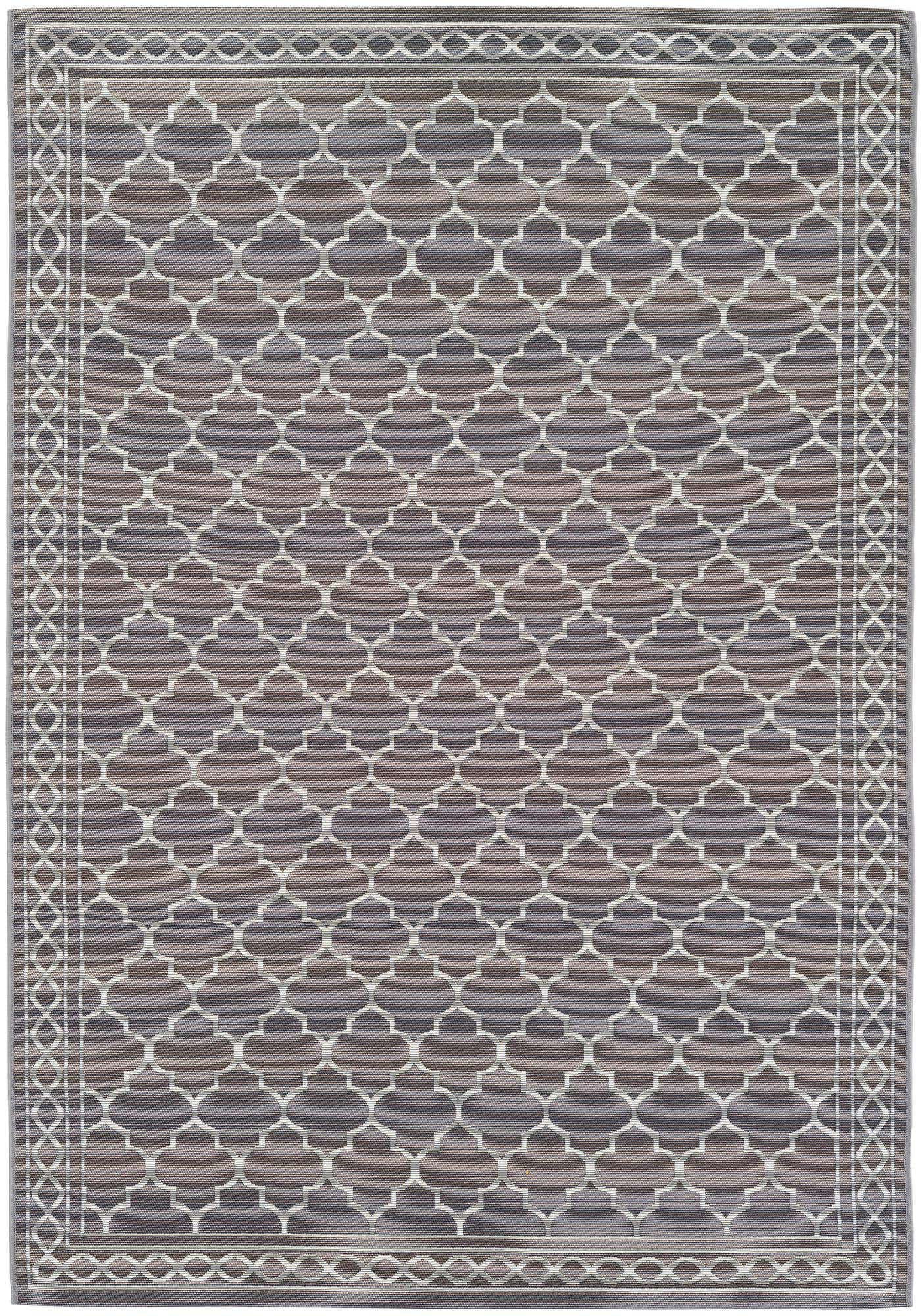 5' 3 x 7' 7 Easy-Clean Trellis Indoor / Outdoor Rug