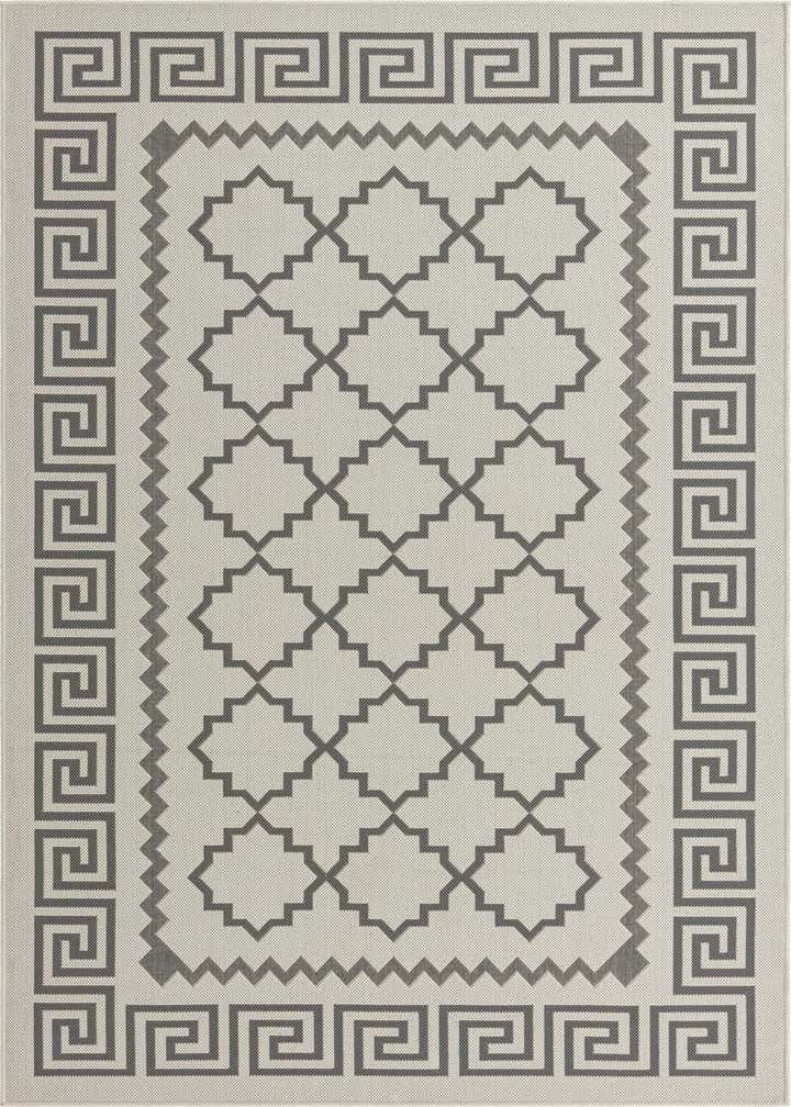 5' 3 x 8' Easy-Clean Trellis Indoor / Outdoor Rug