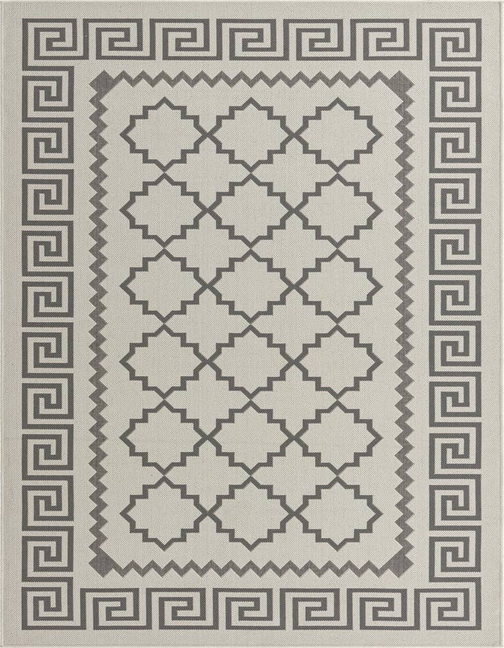 Detail image of 5' 3 x 8' Easy-Clean Trellis Indoor / Outdoor Rug