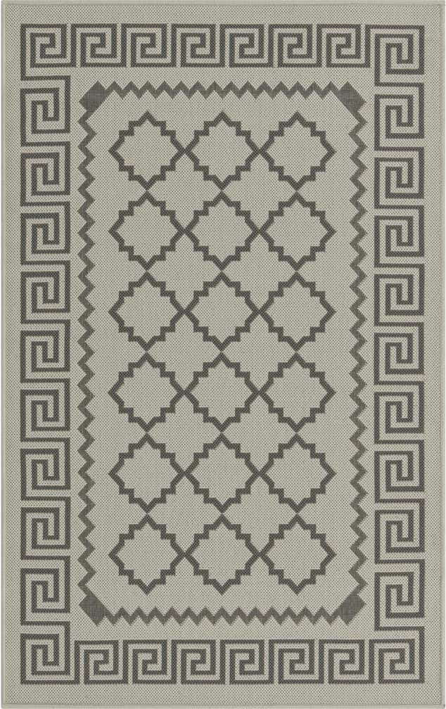 3' 3 x 5' Easy-Clean Trellis Indoor / Outdoor Rug