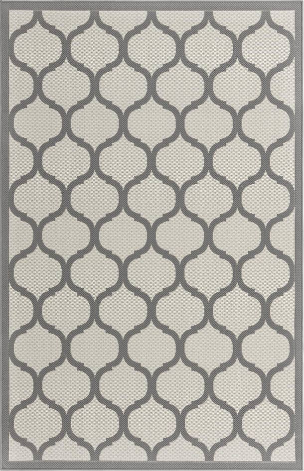 Detail image of 5' 3 x 8' Easy-Clean Trellis Indoor / Outdoor Rug