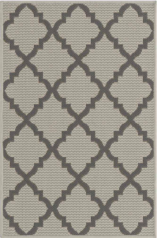 2' 2 x 3' Easy-Clean Trellis Indoor / Outdoor Rug