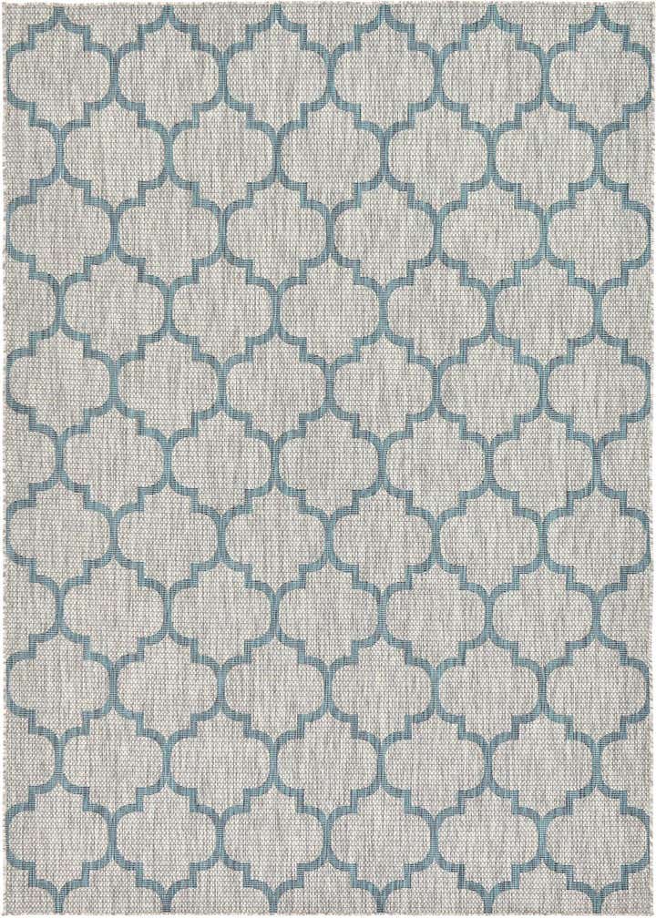 7' x 10' Easy-Clean Trellis Indoor / Outdoor Rug
