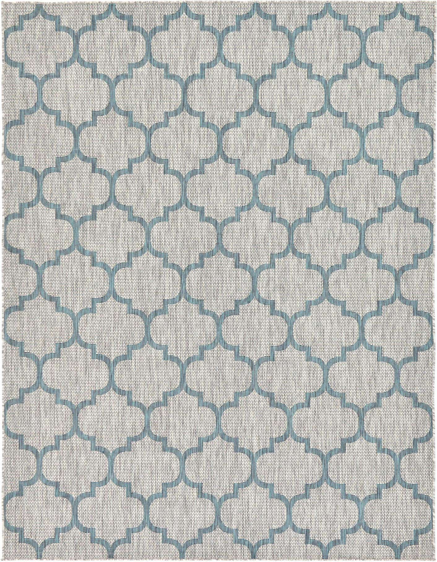 7' x 10' Easy-Clean Trellis Indoor / Outdoor Rug