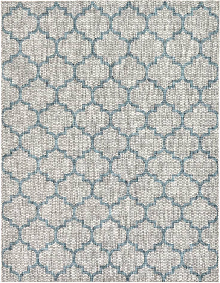 Detail image of 7' x 10' Easy-Clean Trellis Indoor / Outdoor Rug