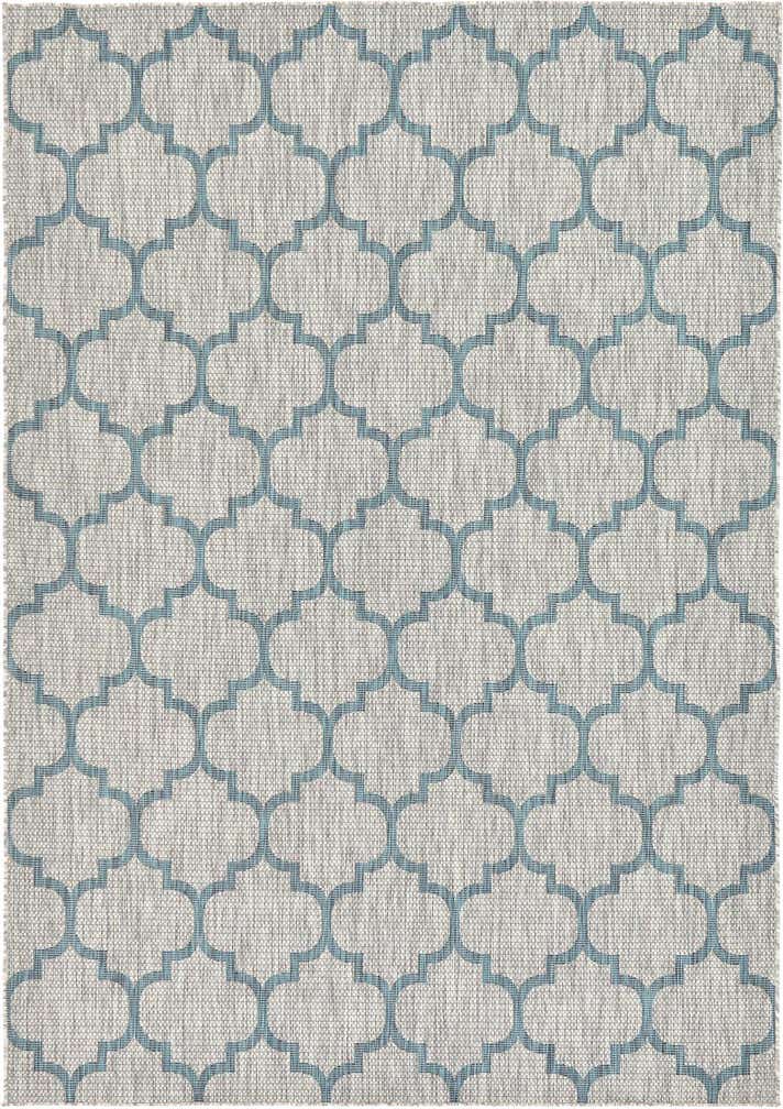 7' x 10' Easy-Clean Trellis Indoor / Outdoor Rug