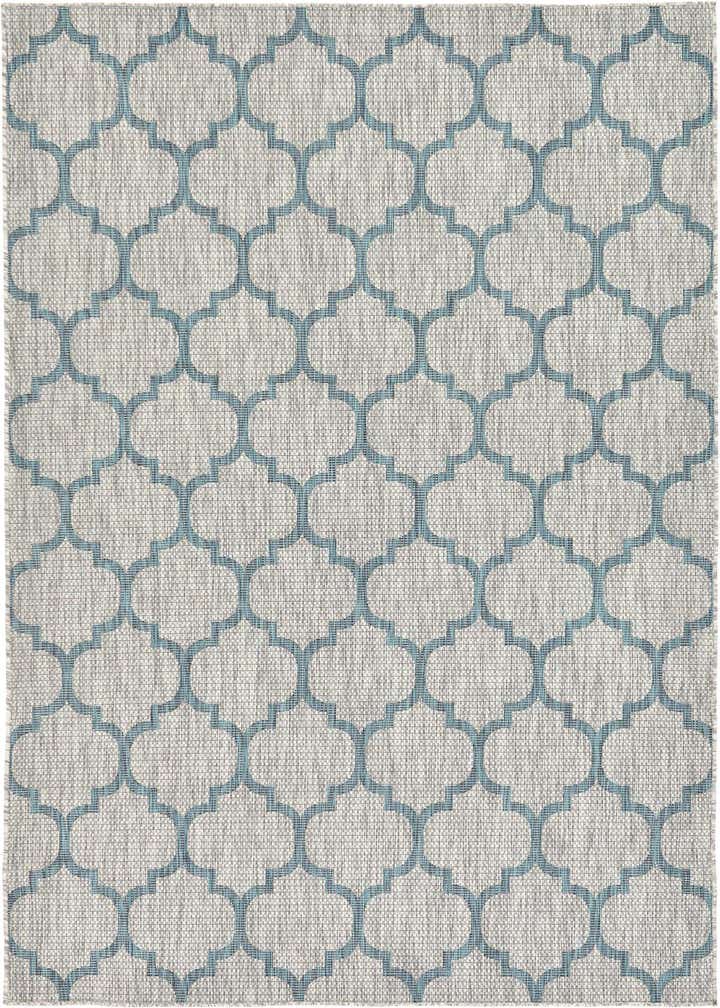 6' x 9' Easy-Clean Trellis Indoor / Outdoor Rug