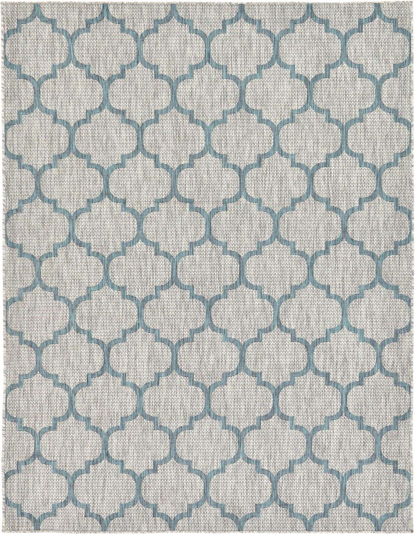 6' x 9' Easy-Clean Trellis Indoor / Outdoor Rug