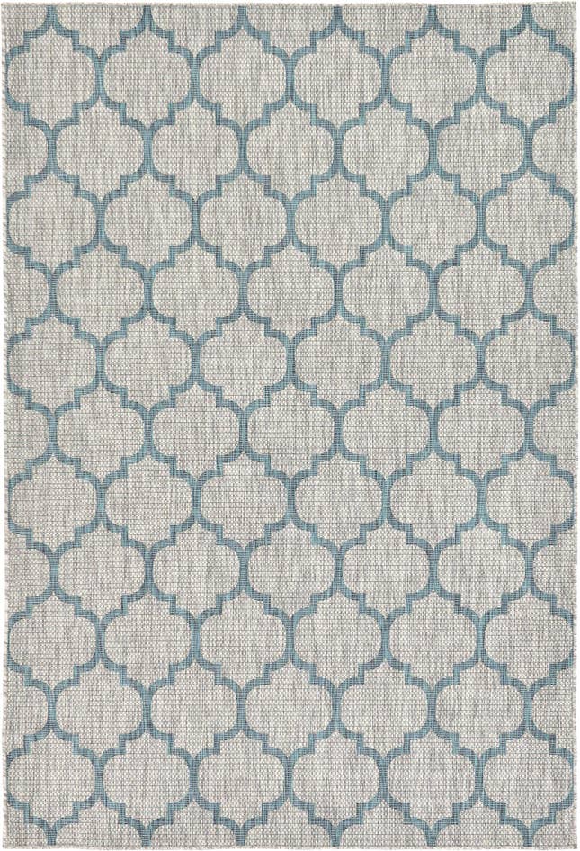 Detail image of 6' x 9' Easy-Clean Trellis Indoor / Outdoor Rug