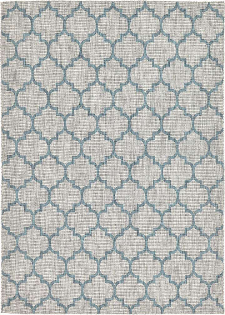 9' x 12' Easy-Clean Trellis Indoor / Outdoor Rug