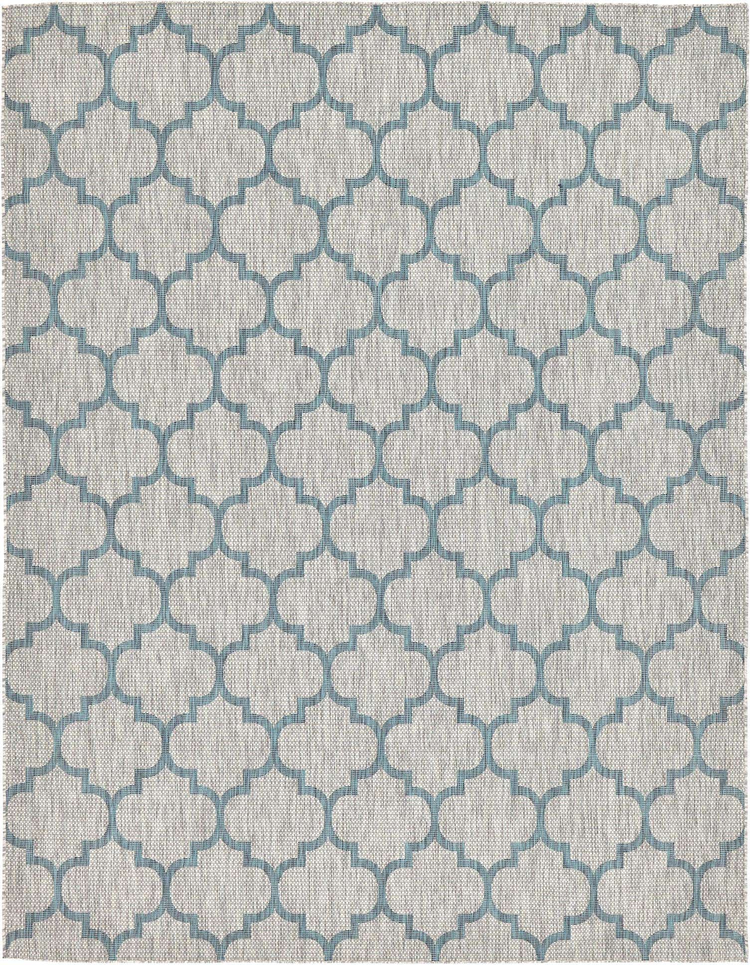 9' x 12' Easy-Clean Trellis Indoor / Outdoor Rug