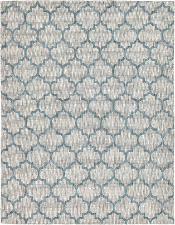 Detail image of 9' x 12' Easy-Clean Trellis Indoor / Outdoor Rug