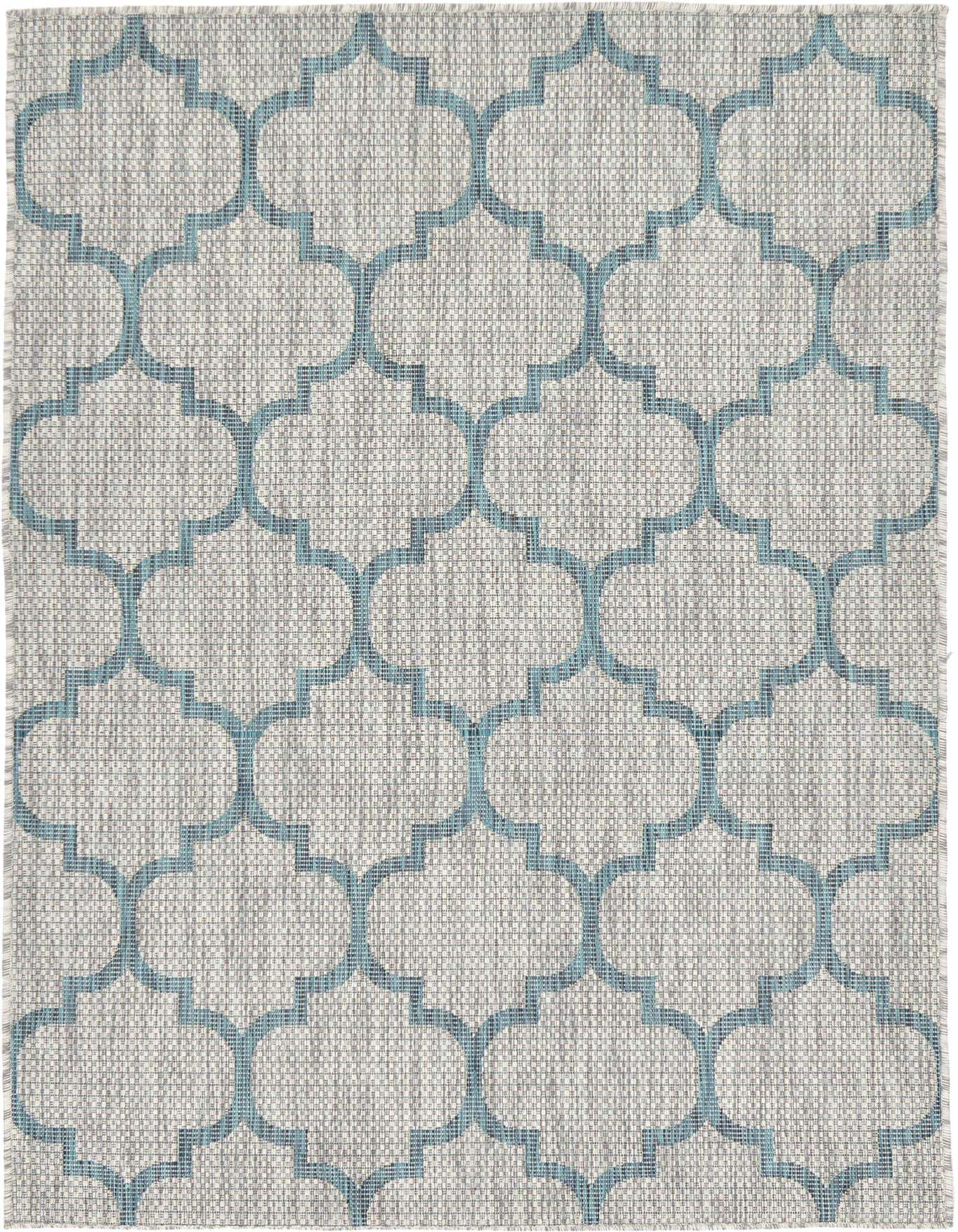 4' x 6' Easy-Clean Trellis Indoor / Outdoor Rug