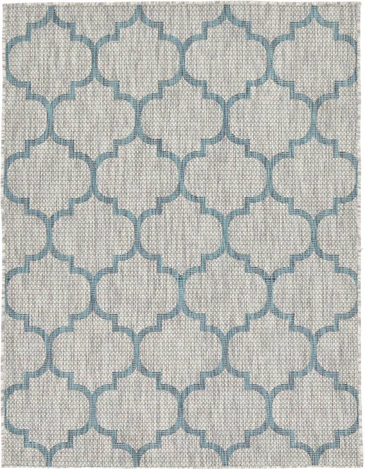 Detail image of 4' x 6' Easy-Clean Trellis Indoor / Outdoor Rug