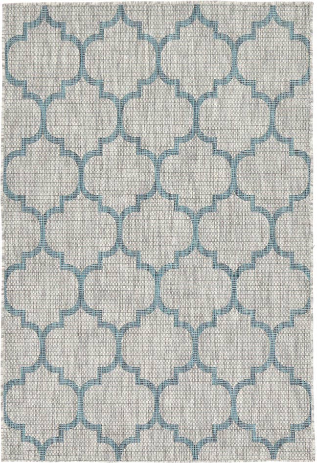 Detail image of 4' x 6' Easy-Clean Trellis Indoor / Outdoor Rug