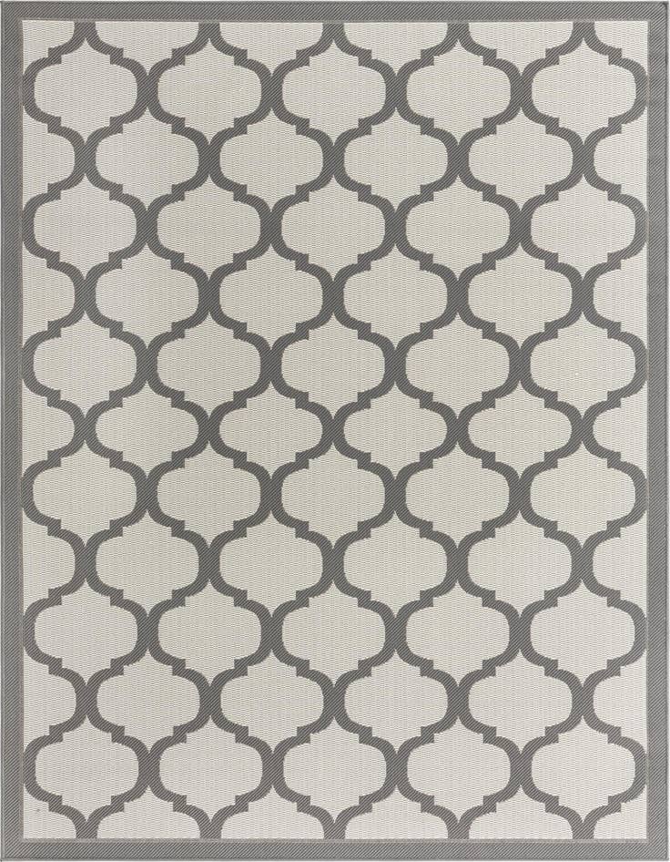 Detail image of 6' x 9' Easy-Clean Trellis Indoor / Outdoor Rug