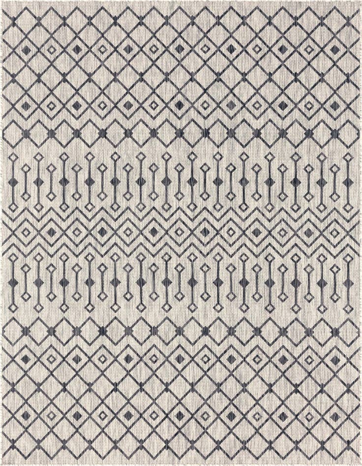 Detail image of 9' x 12' Easy-Clean Trellis Indoor / Outdoor Rug