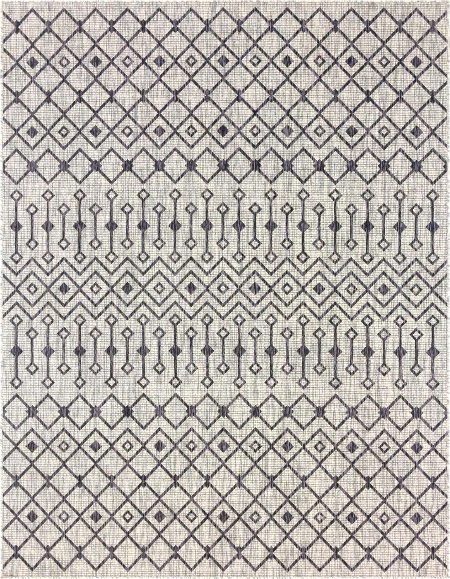 7' 10 x 11' Easy-Clean Trellis Indoor / Outdoor Rug