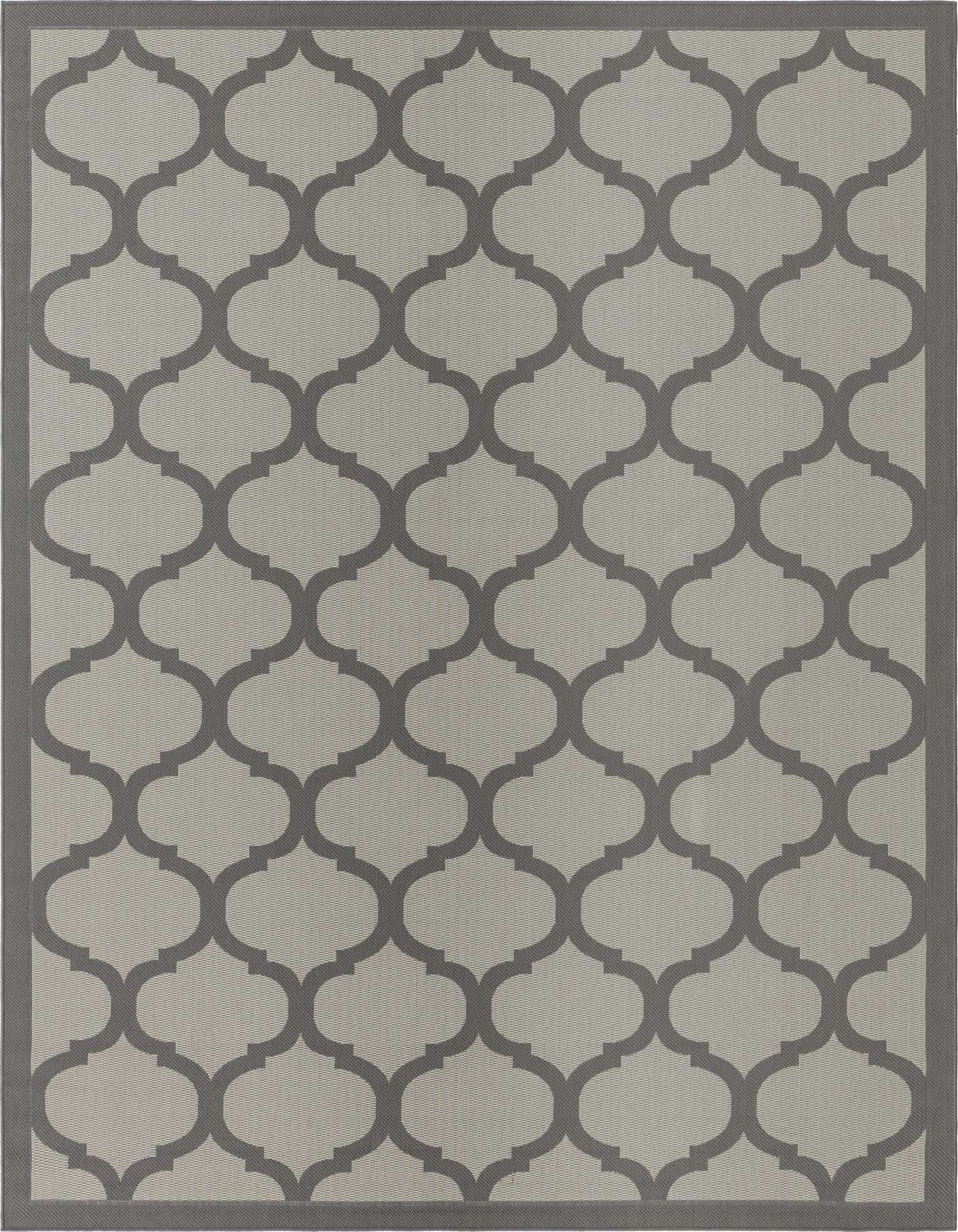 8' x 11' 4 Easy-Clean Trellis Indoor / Outdoor Rug
