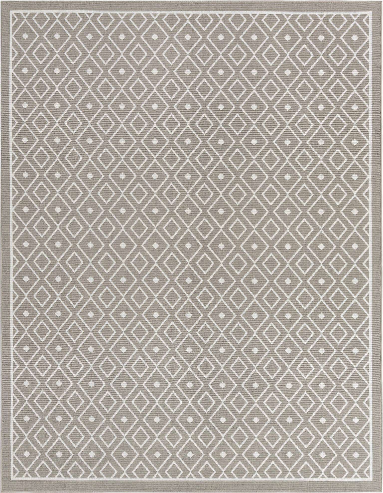 7' 10 x 10' Easy-Clean Trellis Indoor / Outdoor Rug