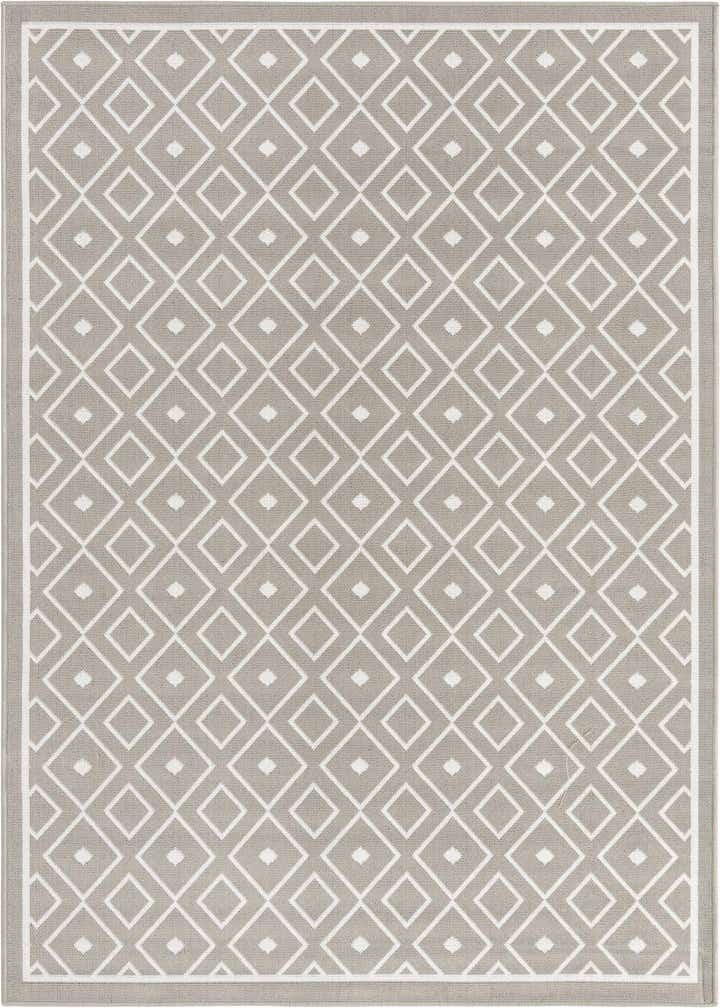 5' 3 x 8' Easy-Clean Trellis Indoor / Outdoor Rug