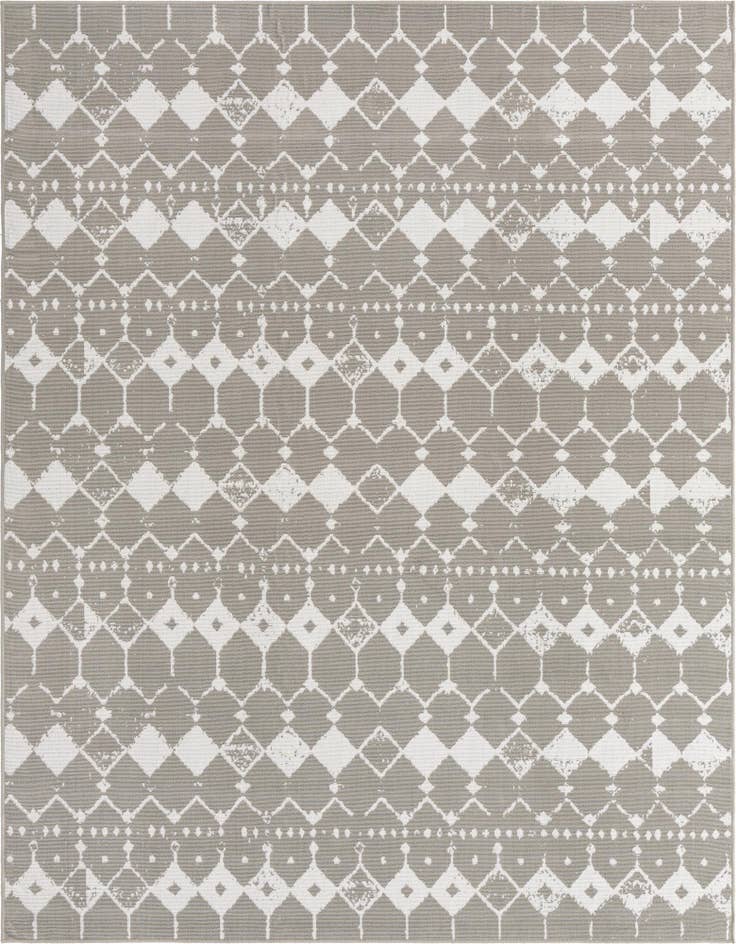 Detail image of 7' 10 x 10' Easy-Clean Trellis Indoor / Outdoor Rug