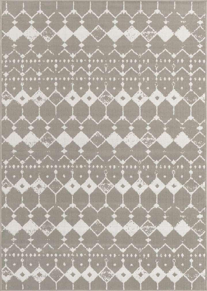 5' 3 x 8' Easy-Clean Trellis Indoor / Outdoor Rug
