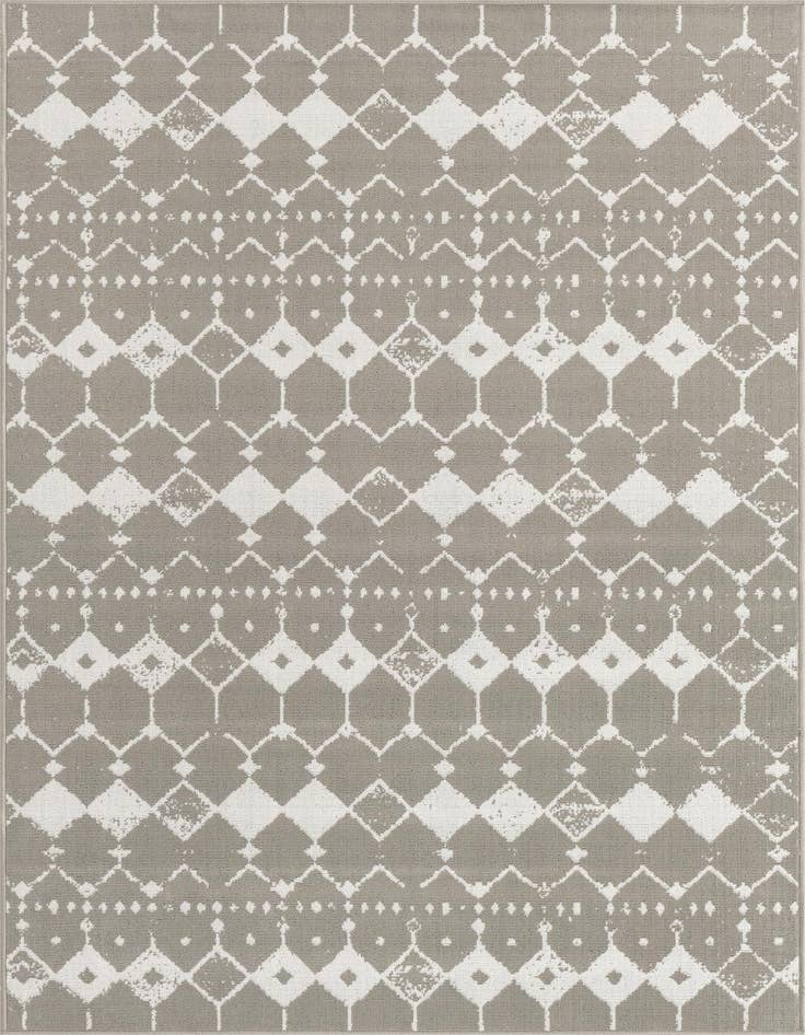 Detail image of 5' 3 x 8' Easy-Clean Trellis Indoor / Outdoor Rug