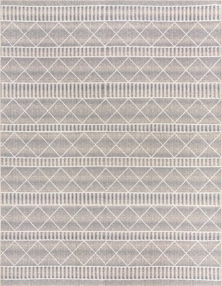 Detail image of 10' x 12' Easy-Clean Trellis Indoor / Outdoor Rug