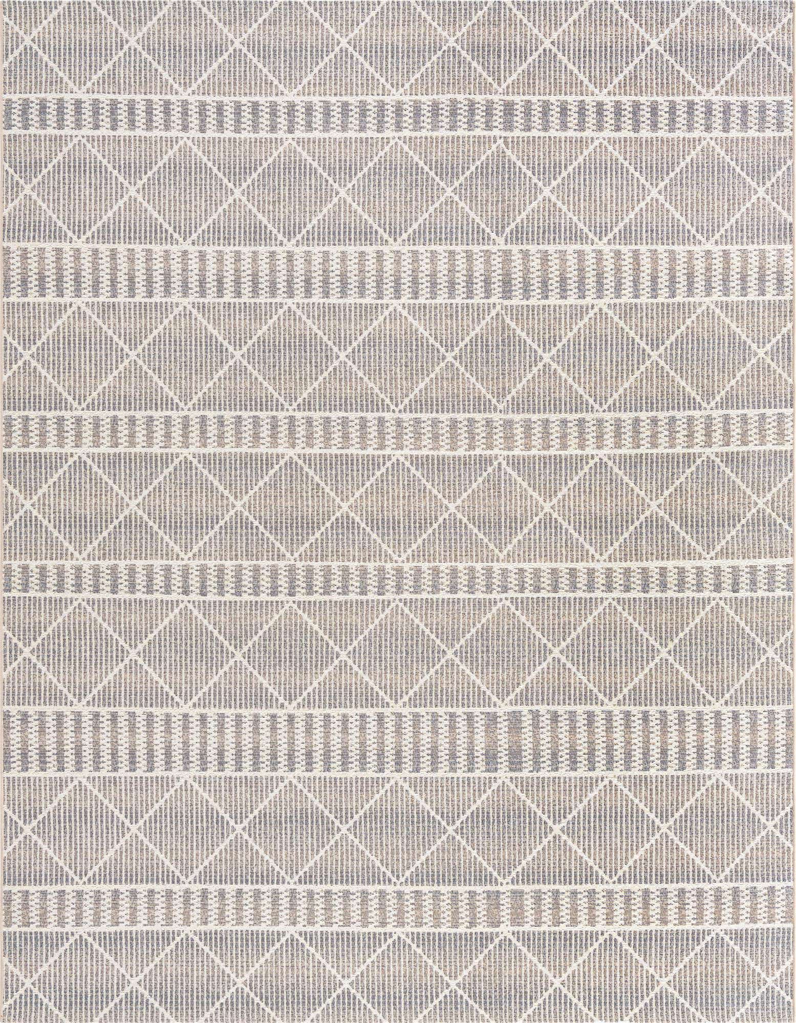 7' 10 x 10' Easy-Clean Trellis Indoor / Outdoor Rug