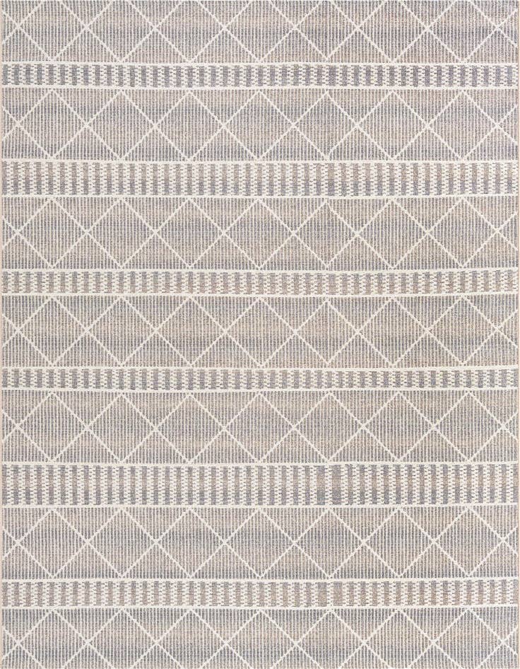 Detail image of 7' 10 x 10' Easy-Clean Trellis Indoor / Outdoor Rug