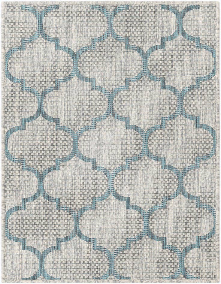 Detail image of 2' x 3' 1 Easy-Clean Trellis Indoor / Outdoor Rug