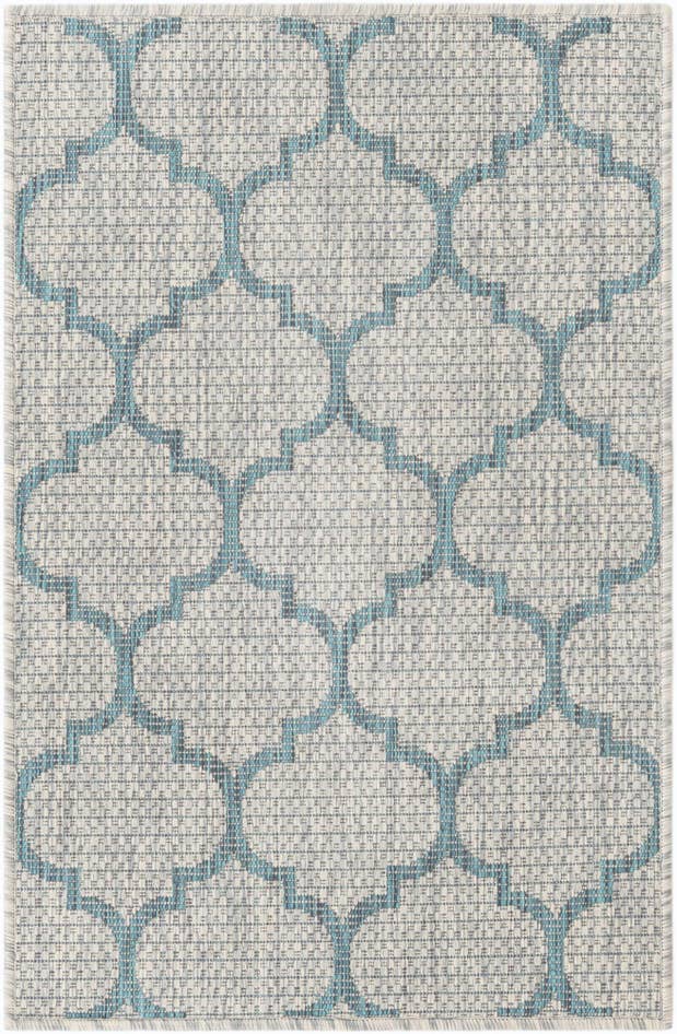 Detail image of 2' x 3' 1 Easy-Clean Trellis Indoor / Outdoor Rug