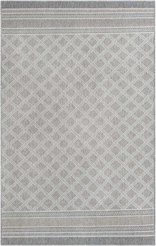 5' 1 x 8' Easy-Clean Trellis Indoor / Outdoor Rug