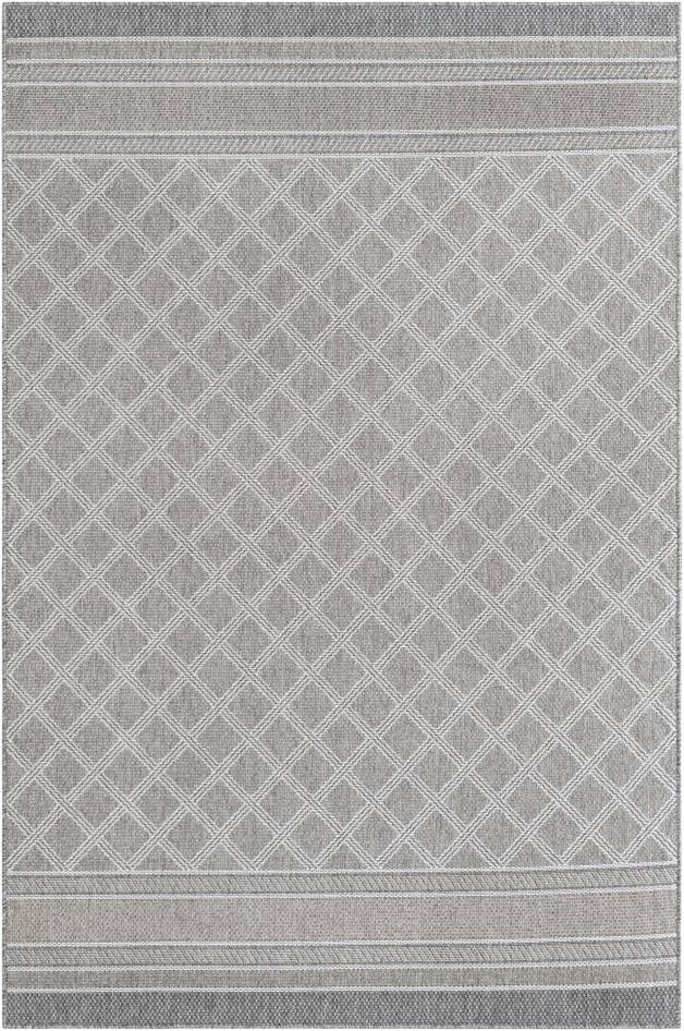Detail image of 6' 1 x 9' Easy-Clean Trellis Indoor / Outdoor Rug