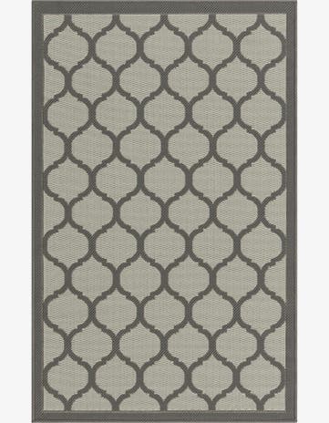 3' 3 x 5' Easy-Clean Trellis Indoor / Outdoor Rug