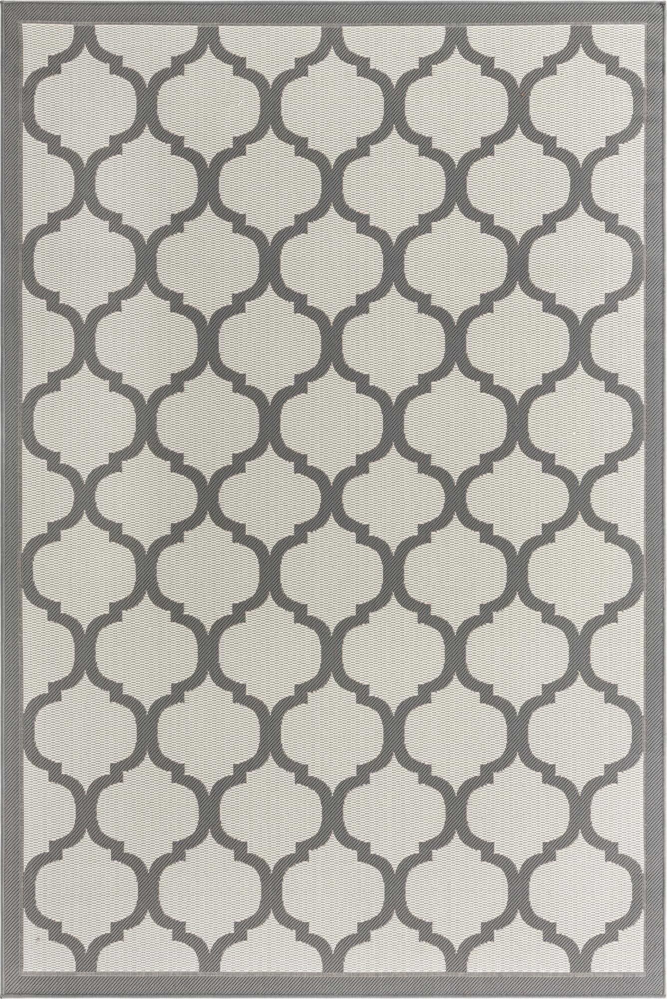 6' x 9'  Washable Trellis Indoor / Outdoor Rug