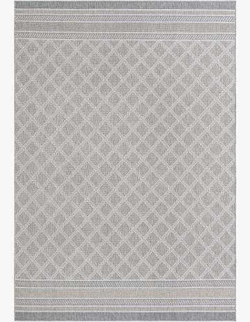 7' 1 x 10' Easy-Clean Trellis Indoor / Outdoor Rug