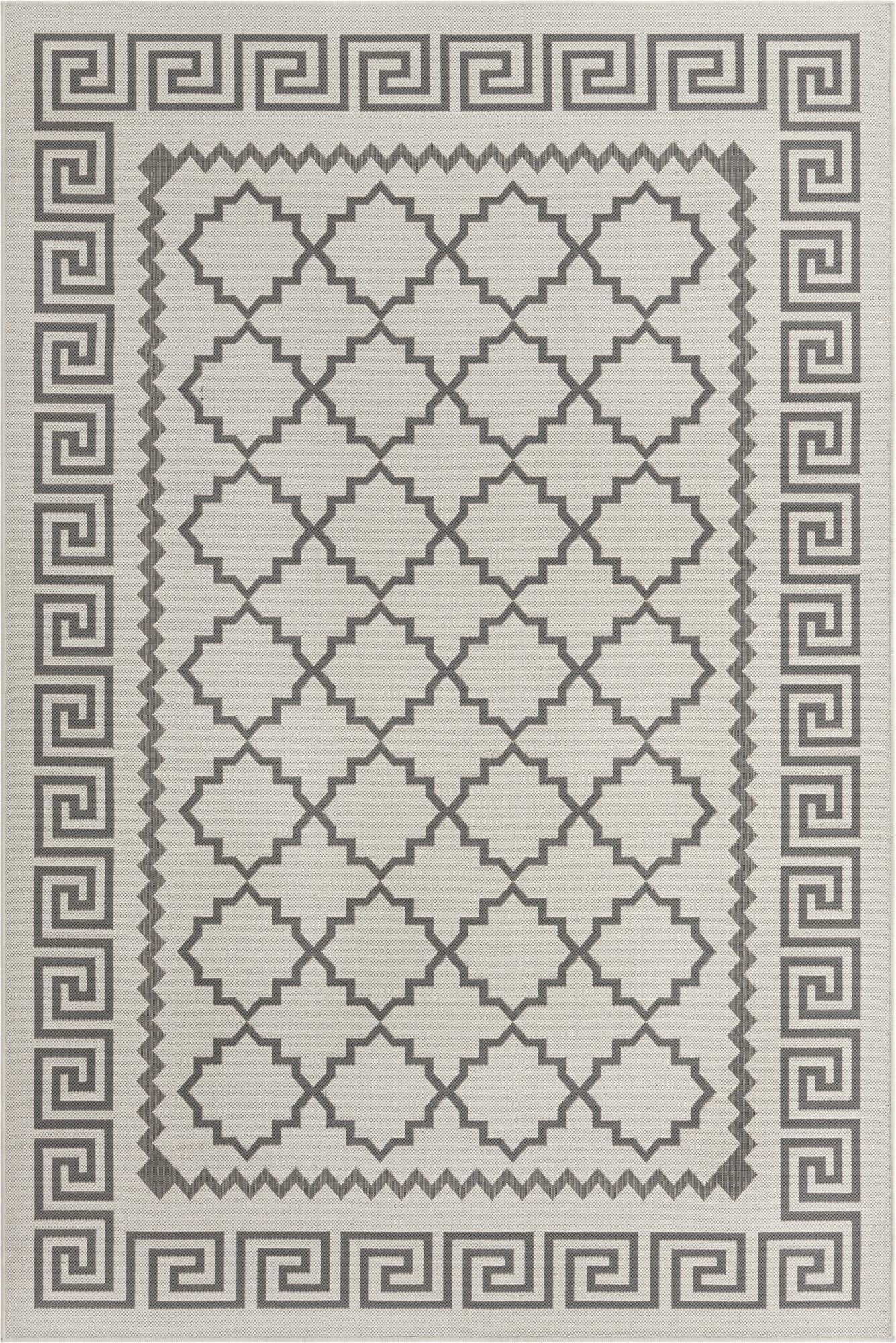 6' x 9'  Washable Trellis Indoor / Outdoor Rug