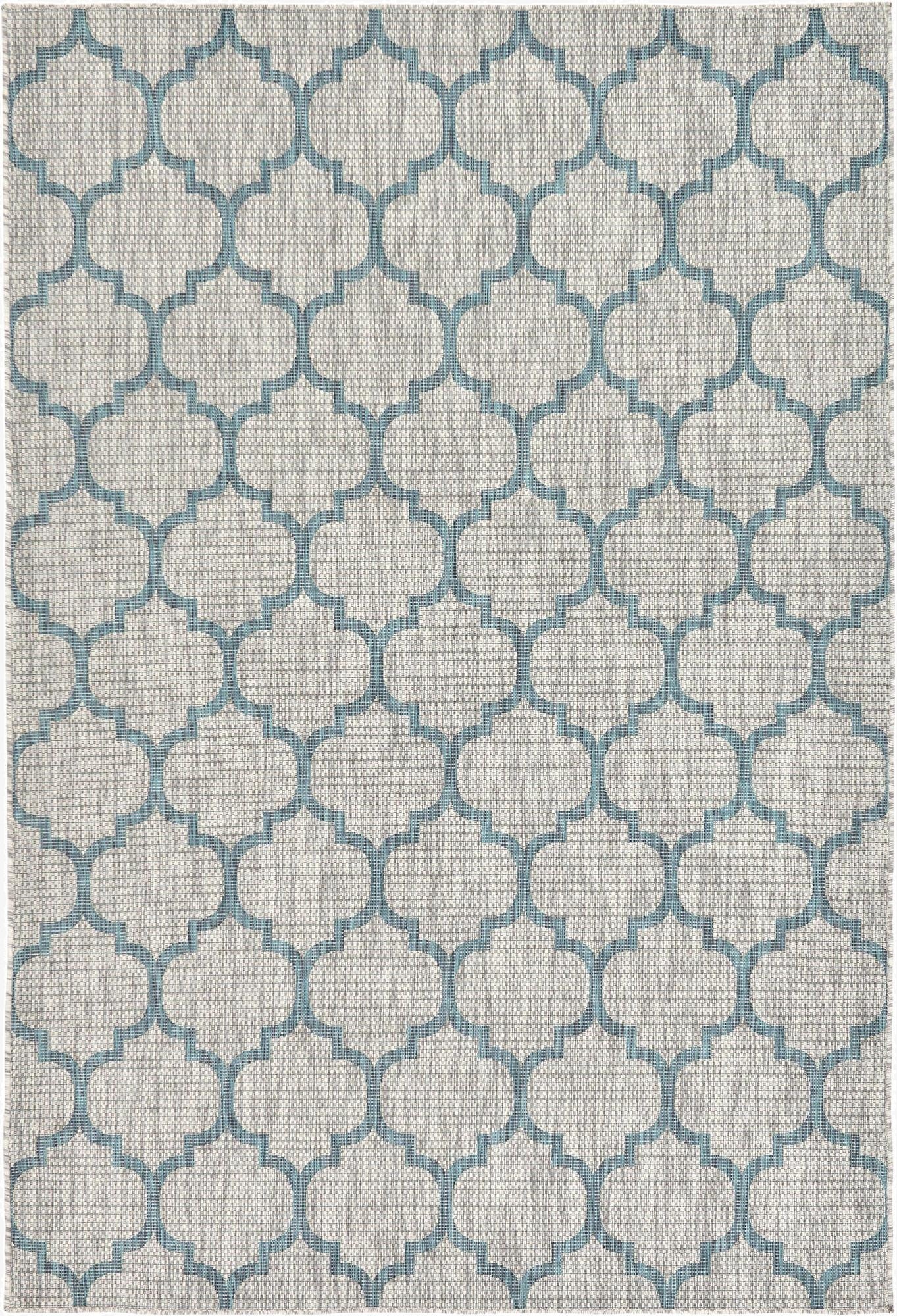 Primary image 6' x 9'  Washable Trellis Indoor / Outdoor Rug